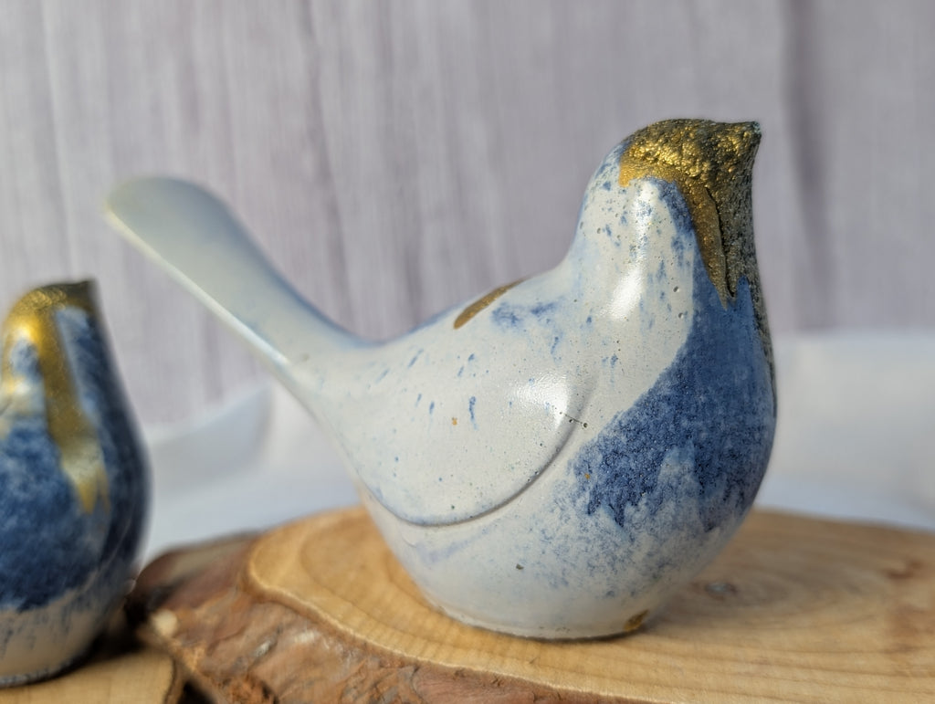 Handmade Concrete Love Bird, Cement, Canary, Dove, Figurines