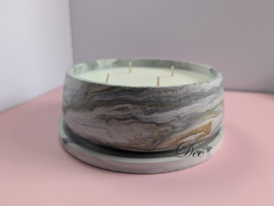 Candle, 4 Wick, Bowl, Jar with Lid, 20 0z