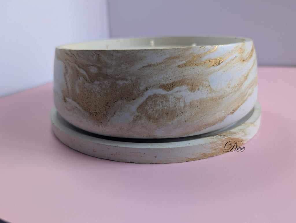 Candle, 4 Wick, Bowl, Jar with Lid, 20 0z