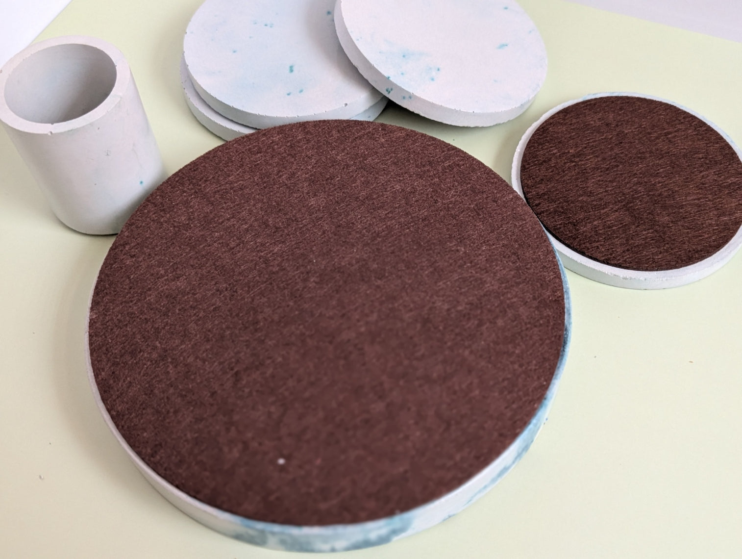 Concrete Coaster, Trinket Tray, Coaster, Handmade, Cement Tray, Catcall, Match Holder