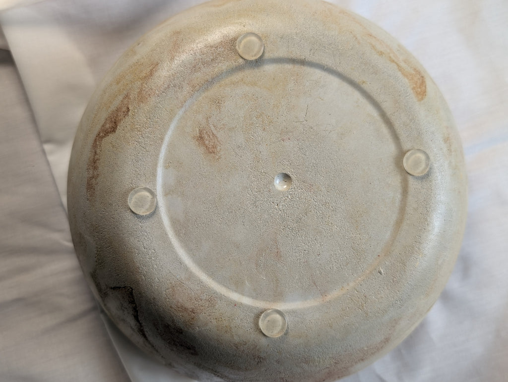 Large Bowl, Gold and Cream, Concrete Bowl, Trinket, Jewelry, Storage, Planter, Succulent