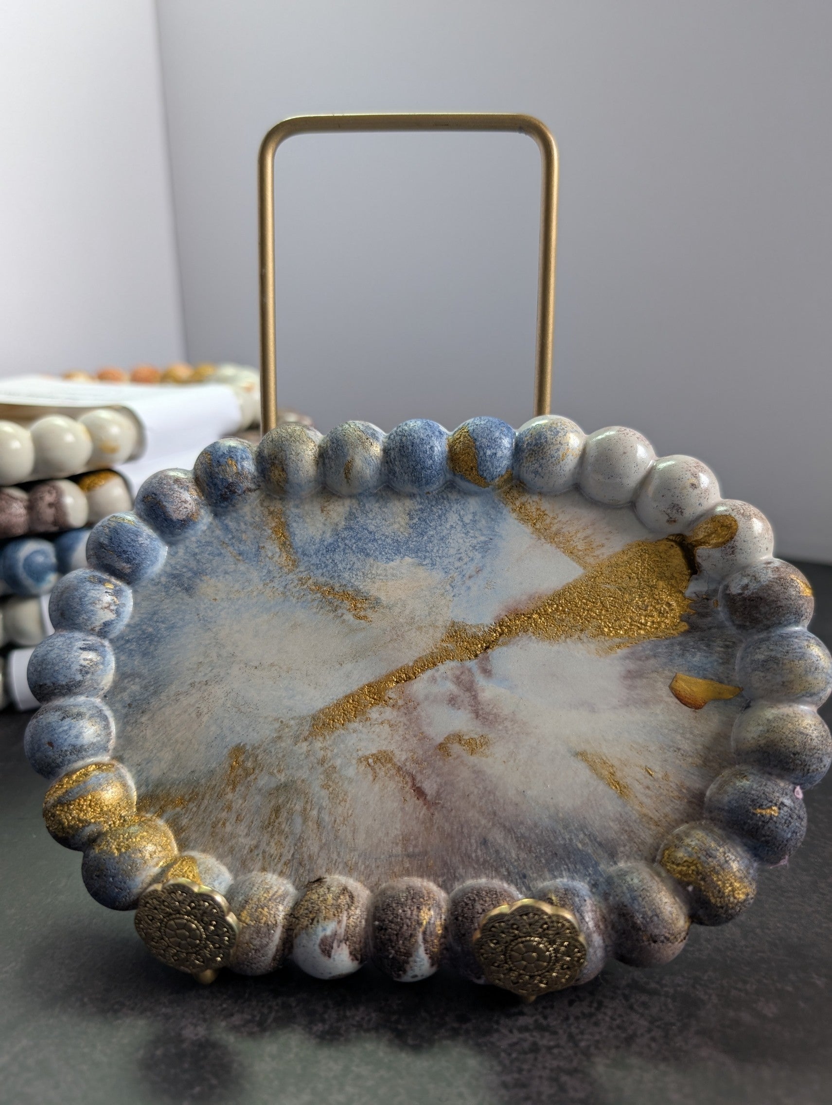 Small Trinket Tray Coaster, Concrete, Cement Tray, Catchall, Trinket Tray, Jewelry Holder